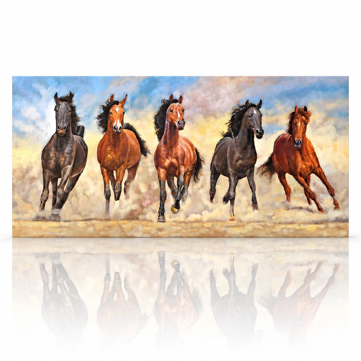 ''Galloping Freedom'' — Oil Painting
