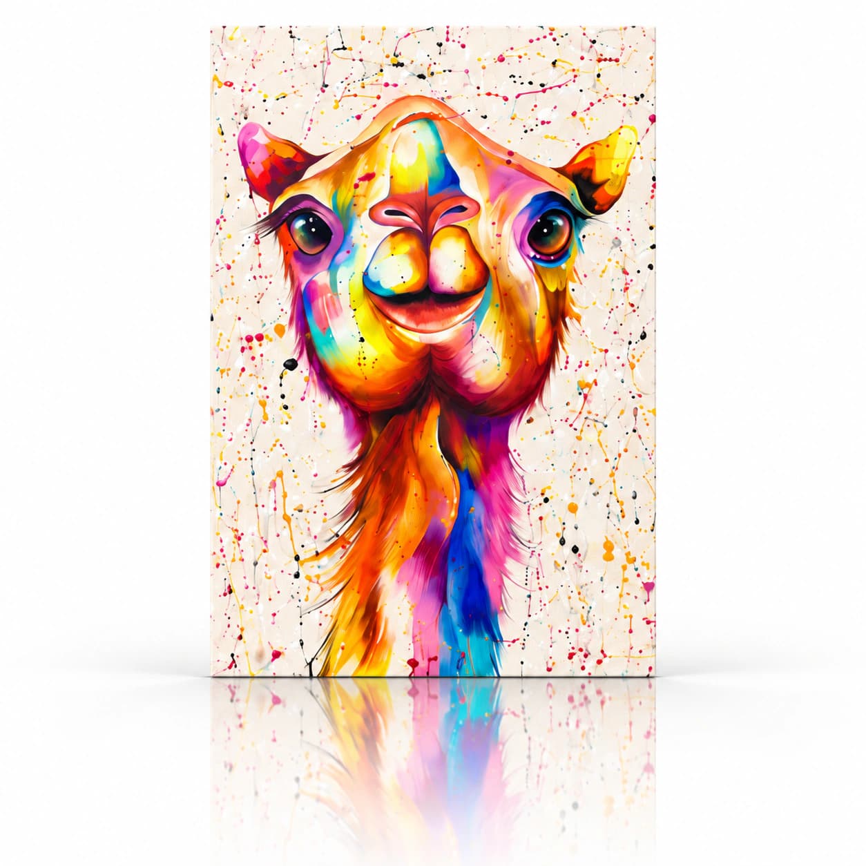 ''The Smiling Camel'' — Acrylic Painting