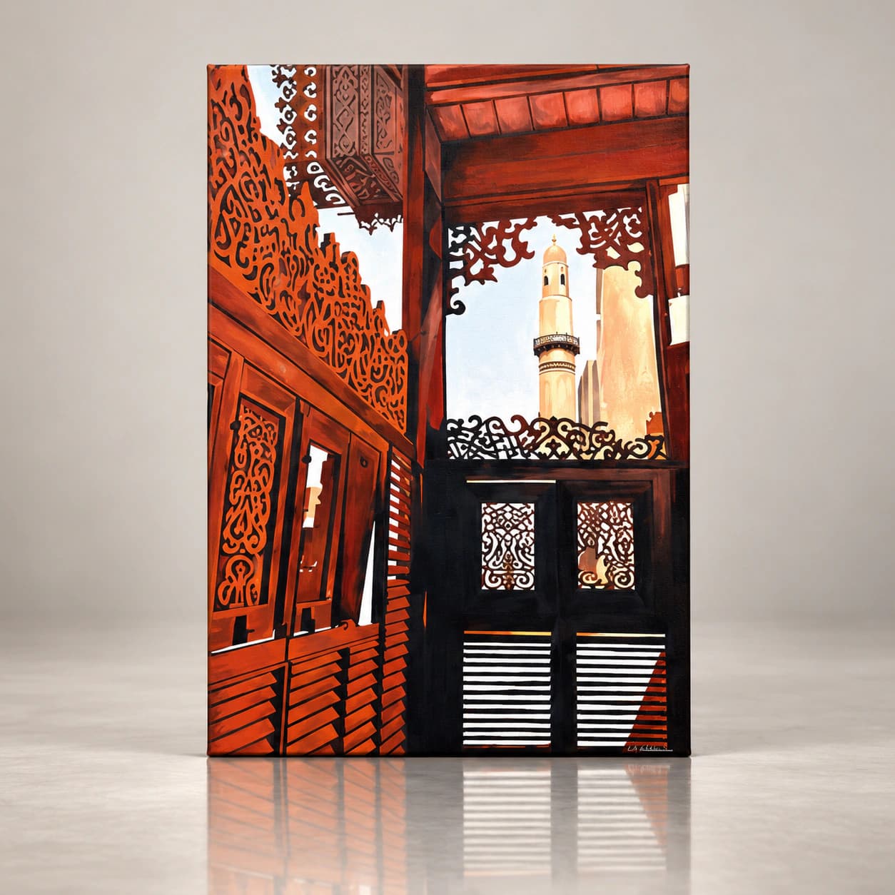 ''A Glimpse of Heritage'' — Acrylic Painting